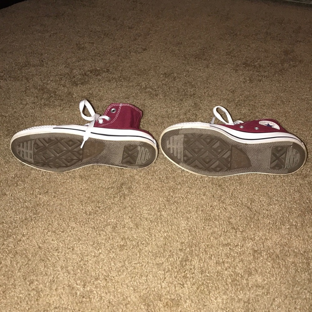 Maroon High Top Converse - Picture 6 of 6